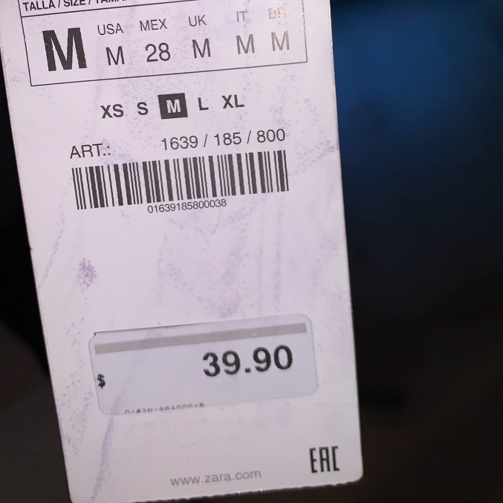 Zara Basic Black Blouse With Pink Bow - image 4